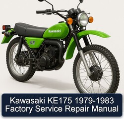 1979-1983 Kawasaki KE Models KE175 Service Repair Workshop Manual PDF