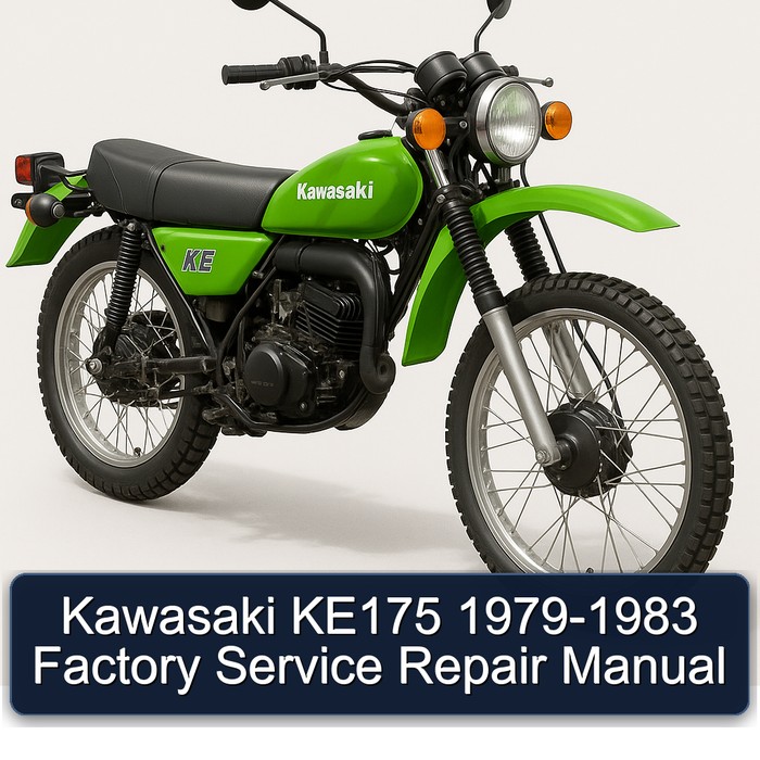 1979-1983 Kawasaki KE Models KE175 Service Repair Workshop Manual PDF
