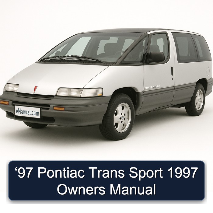 1997 Pontiac Trans Sport ‘97 Owners Owner's Manual PDF