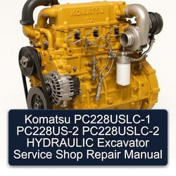 Komatsu Pc228uslc-1 Pc228us-2 Pc228uslc-2 Hydraulic Excavator Shop Service Repair Workshop Manual PDF