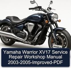 2003-2005 Yamaha Warrior XV17 - -improved Service Repair Workshop Manual PDF
