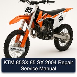 2004 KTM 85 85SX SX Service Repair Workshop Manual PDF
