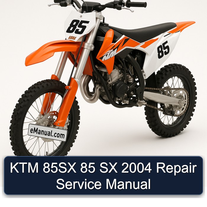 2004 KTM 85 85SX SX Service Repair Workshop Manual PDF