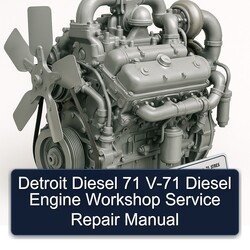 Detroit Diesel 71 Series V-71 Engine Service Repair Workshop Manual PDF