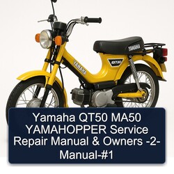 Yamaha QT50 MA50 Yamahopper Owners -2 Service Repair Workshop Manual PDF