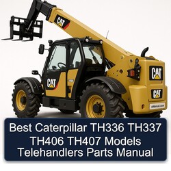 Best Caterpillar TH336 TH337 TH406 TH407 Models Telehandlers Parts Catalog PDF