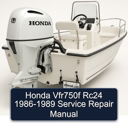 1986-1989 Honda 90 Series VFR750F RC24 Service Repair Workshop Manual PDF
