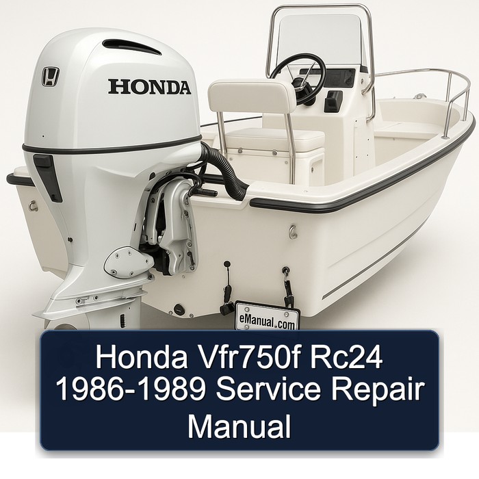 1986-1989 Honda 90 Series VFR750F RC24 Service Repair Workshop Manual PDF