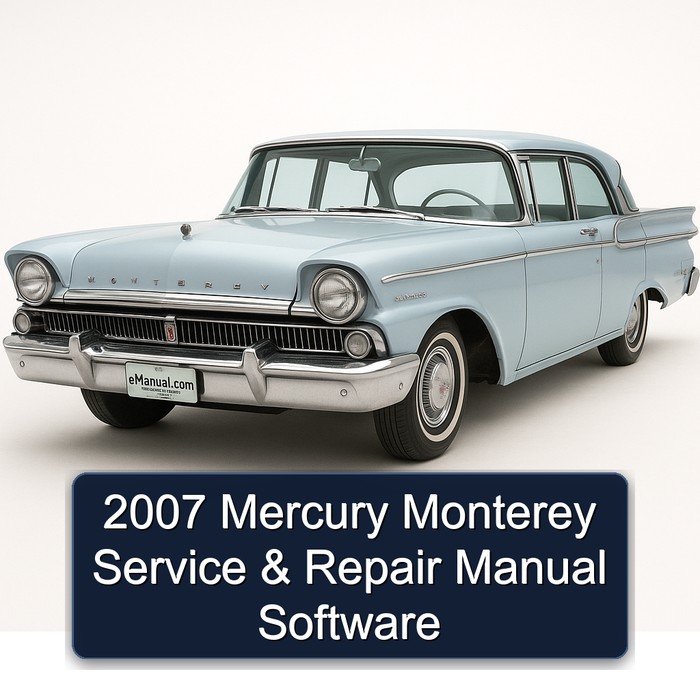2007 Mercury Monterey Software Service Repair Workshop Manual PDF
