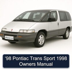 1998 Pontiac Trans Sport ‘98 Owners Owner's Manual PDF