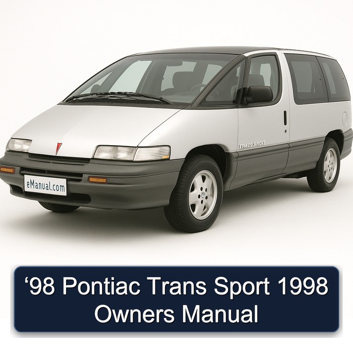1998 Pontiac Trans Sport ‘98 Owners Owner's Manual PDF