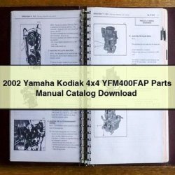 2002 Yamaha Kodiak 4x4 YFM400FAP Parts Catalog PDF