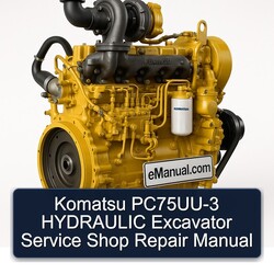 Komatsu Pc75uu-3 Hydraulic Excavator Shop Service Repair Workshop Manual PDF