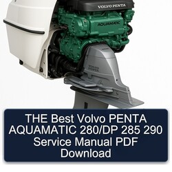 Best Volvo Penta Aquamatic 280/dp 285 290 Service Repair Workshop Manual PDF