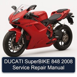 2008 Ducati 848 Superbike Service Repair Workshop Manual PDF