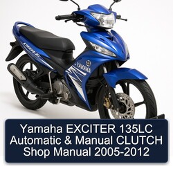 2005-2012 Yamaha 135LC Exciter Automatic Clutch Shop Service Repair Workshop Manual PDF