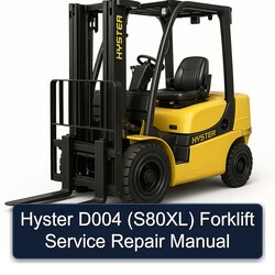 Hyster D004 (S80XL) Forklift S80XL Service Repair Workshop Manual PDF