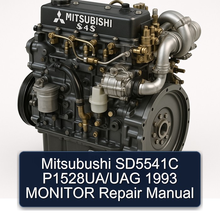 1993 Mitsubishi S 4 Series Mitsubushi SD5541C P1528ua/uag Monitor Service Repair Workshop Manual PDF