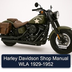 1952 Harley Davidson Shop WLA 1929 Service Repair Workshop Manual PDF