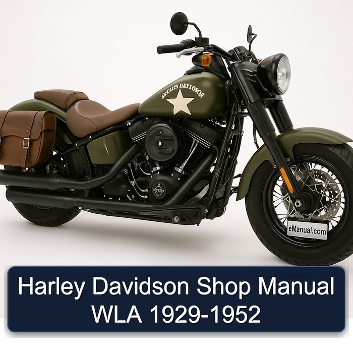 1952 Harley Davidson Shop WLA 1929 Service Repair Workshop Manual PDF