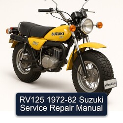 1972-1982 Suzuki RV Series RV125 Service Repair Workshop Manual PDF