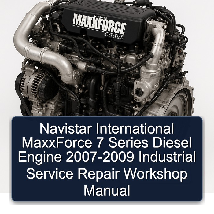 2007-2009 Navistar International Maxxforce 7 Series Diesel Engine - Industrial Service Repair Workshop Manual PDF