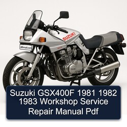 1981-1983 Suzuki GSX Series GSX400F Service Repair Workshop Manual PDF