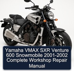 2001-2002 Yamaha Vmax SXR Venture 600 Snowmobile Service Repair Workshop Manual PDF