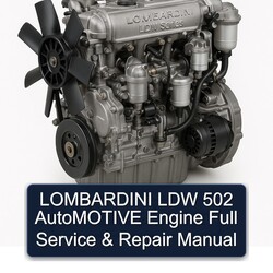 Lombardini LDW Series 502 Automotive Engine Service Repair Workshop Manual PDF