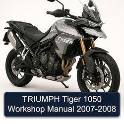 2007-2008 Triumph Tiger Models 1050 Service Repair Workshop Manual PDF
