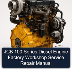 JCB 100 Series Diesel Engine Service Repair Workshop Manual PDF