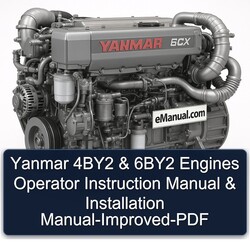 Yanmar 6CX 4by2 6by2 Engines Operator Instruction Installation -improved Service Repair Workshop Manual PDF