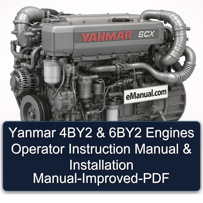 Yanmar 6CX 4by2 6by2 Engines Operator Instruction Installation -improved Service Repair Workshop Manual PDF