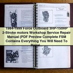 1984-1999 Force Outboard 3HP-150HP 2-stroke Motors Service Repair Workshop Manual PDF