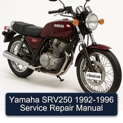 1992-1996 Yamaha SRV250 Service Repair Workshop Manual PDF