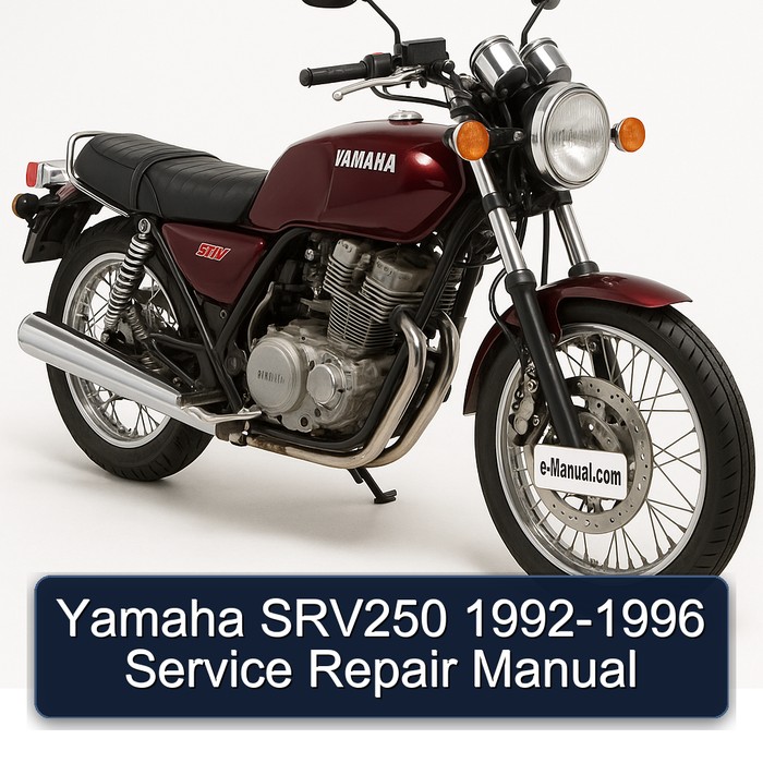1992-1996 Yamaha SRV250 Service Repair Workshop Manual PDF