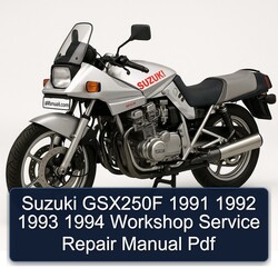 1991-1994 Suzuki GSX Series GSX250F Service Repair Workshop Manual PDF