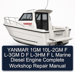 Yanmar 1GM 10L-2GM F L-3GM D L-3HM L Marine Diesel Engine Service Repair Workshop Manual PDF