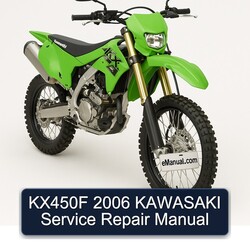 2006 Kawasaki KX Series KX450F Service Repair Workshop Manual PDF