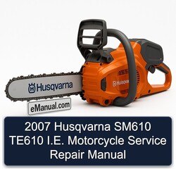 2007 Husqvarna SM Models SM610 TE610 I.e. Motorcycle Service Repair Workshop Manual PDF
