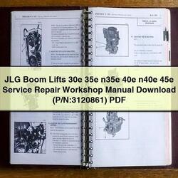 JLG Boom Lifts 30E 35E N35E 40E N40E 45E (p/n:3120861) Service Repair Workshop Manual PDF