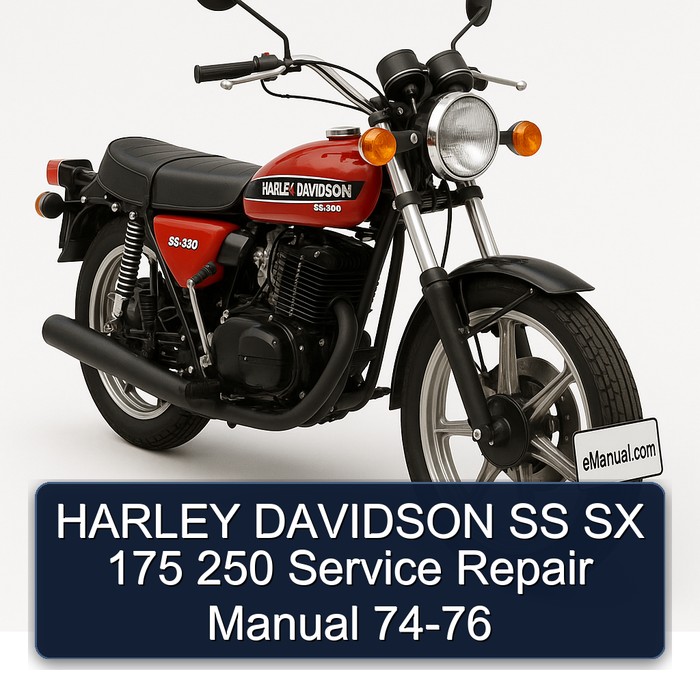 1974-1976 Harley Davidson SX SS 175 250 Service Repair Workshop Manual PDF