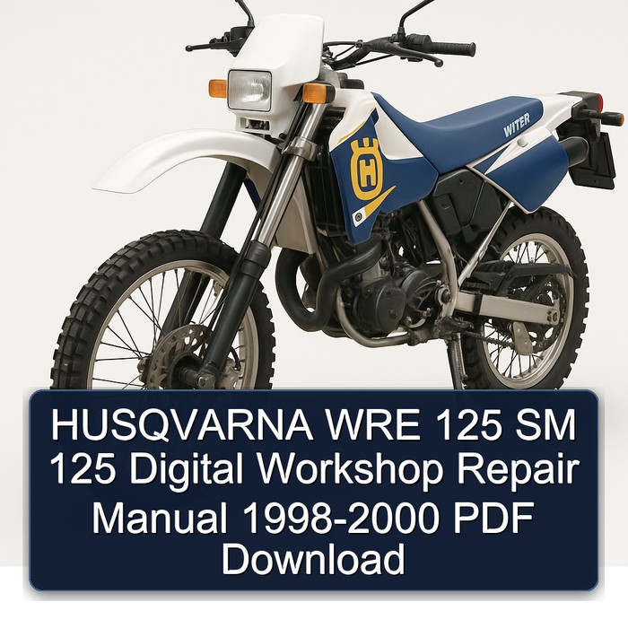 1998-2000 Husqvarna WRE Models 125 SM Digital Service Repair Workshop Manual PDF
