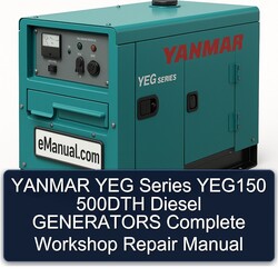 Yanmar YEG Series YEG150 500DTH Diesel Generators Service Repair Workshop Manual PDF