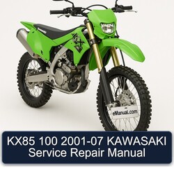 2001-2007 Kawasaki KX Series KX85 100 Service Repair Workshop Manual PDF