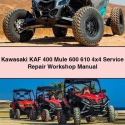 Kawasaki KAF 400 Mule 600 610 4x4 Service Repair Workshop Manual PDF
