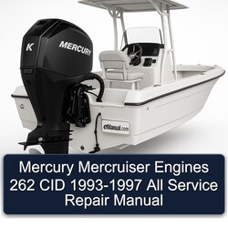 1993-1997 Mercury Mercruiser Engines 262 CID - All Service Repair Workshop Manual PDF