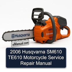 2006 Husqvarna SM Models SM610 TE610 Motorcycle Service Repair Workshop Manual PDF