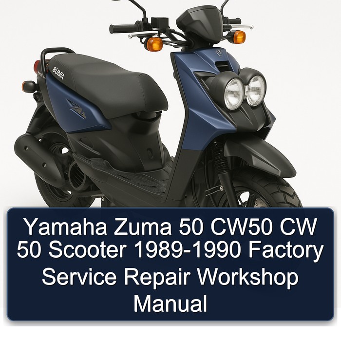 1989-1990 Yamaha Zuma 50 CW50 CW Scooter Service Repair Workshop Manual PDF