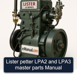 Lister A Series Petter LPA2 LPA3 Master Parts Catalog PDF